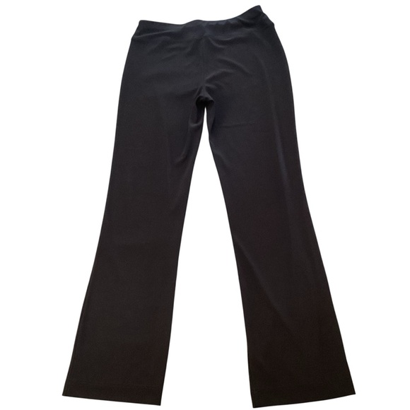 Boston Proper Beyond Travel High Rise Straight Jet Black Knit Pants, 2BH492 M/L - Picture 1 of 13